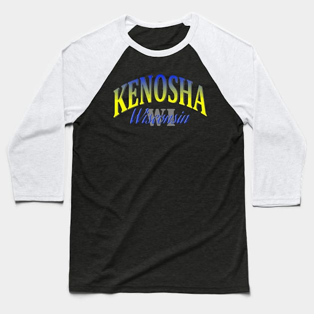 City Pride: Kenosha, Wisconsin Baseball T-Shirt by Naves